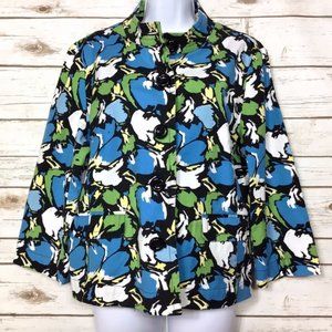 Charter Club Abstract Floral Print Cotton Jacket